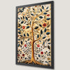 Whimsical Tree of Life Art Poster with Birds and Flowers