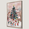 Whimsical Winter Christmas Tree Canvas Print Art