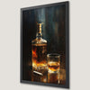 Whiskey and Cigar Art Poster for Bar Decor