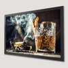 Whiskey & Cigar Art Poster for the Modern Gentleman