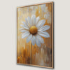 White Daisy Canvas Print Elegant Floral Wall Art