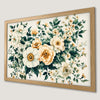 White Flowers Botanical Art Poster - Vintage Floral Decor