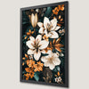 White Lilies Art Poster: Elegant Botanical Print for Your Home