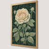 White Rose Art Poster - Vintage Floral Elegance for Your Walls