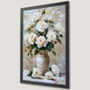 White Rose Bouquet Art Poster | Romantic Floral Wall Decor