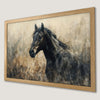 Wild Horse Freedom Art Poster - Black Equine Wall Decor