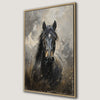 Wild Horse Painting Print Canvas Art with Rustic Style