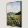 Wildflower and Mountain Landscape Canvas Print Art