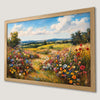 Wildflower Field Art Poster - Rustic Countryside Decor