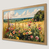 Wildflower Field Art Poster - Vibrant Landscape Print for Home