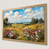 Wildflower Landscape Art Poster for Country Decor