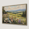 Wildflower Landscape Canvas Print Framed Wall Art