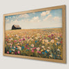 Wildflower Meadow Art Poster - Rustic Farmhouse Decor for Your Walls
