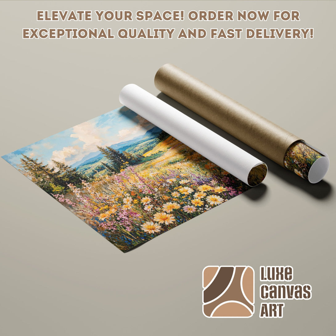Landscape Poster Roll with vibrant colors and impressionist style. Order now!