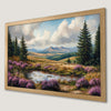 Wildflower Pond Art Poster - Summer Nature Landscape Print