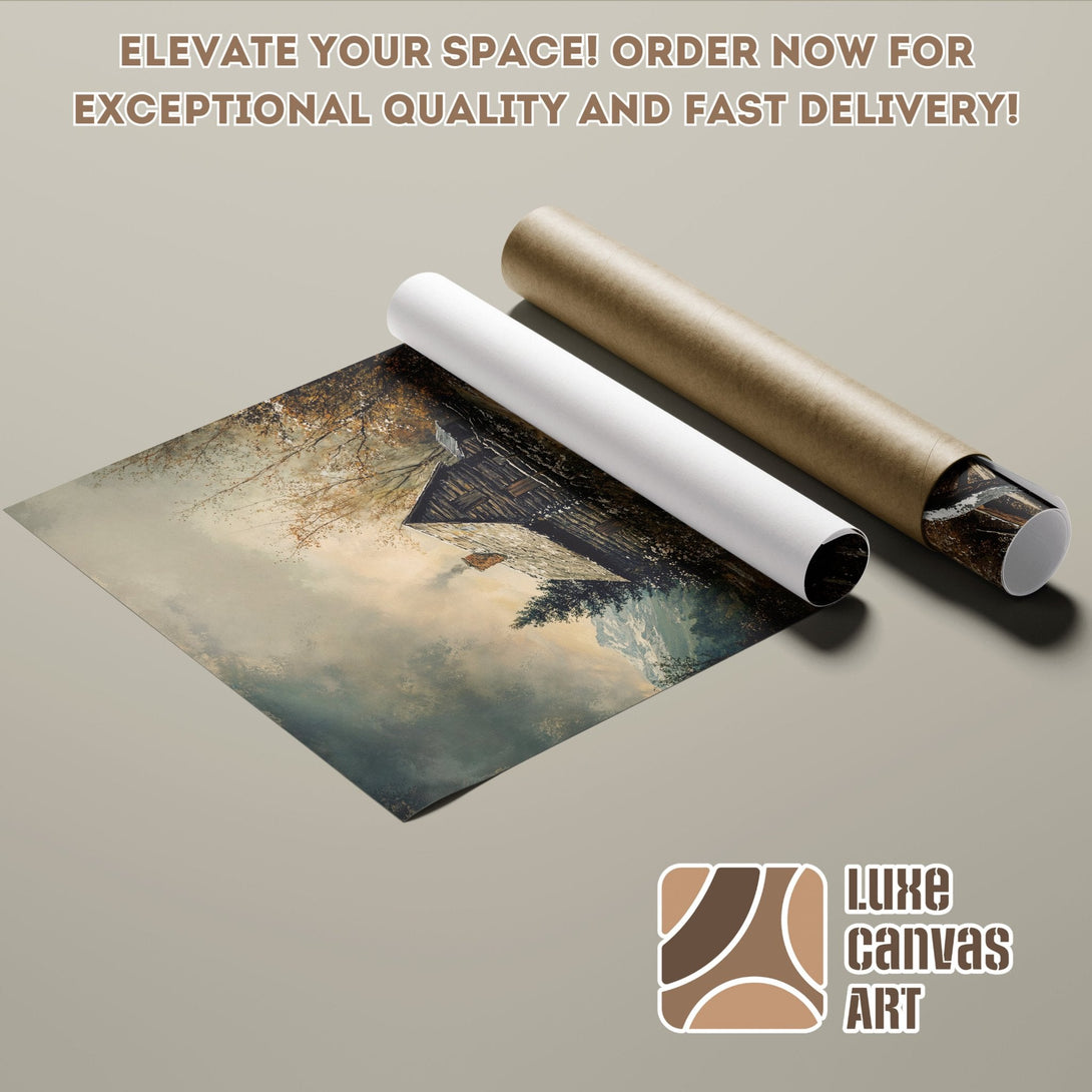 Poster Roll of landscape art in muted tones. Perfect for home decor. Order now!
