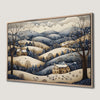 Winter Cottages Canvas Print Festive Holiday Wall Art