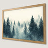 Winter Forest Art Poster - Misty Scene for Home Decor