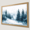 Winter Forest Snow Scene Art Poster - Serene Landscape Decor