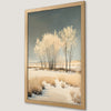 Winter Landscape Art Poster - Snowy Trees in Serene Setting