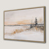 Winter Landscape Serenity Canvas Print Framed Art