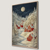 Winter Moonlit Village Canvas Print Christmas Decor