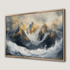 Winter Mountain Landscape Canvas Print for Serene Decor