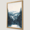 Winter Pine Forest Art Poster - Rustic Nature Decor for Your Home