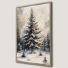 Winter Serenity Snowy Forest Scene Canvas Print