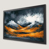 Winter Snowy Mountains Art Poster - Nature Inspired Wall Decor