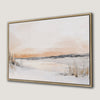 Winter Sunset Landscape Framed Canvas Print Wall Art