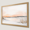 Winter Sunset Serenity Art Poster for Home Decor