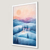 Winter Wonderland Art Poster: Snowy Landscape for Home Decor