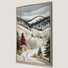 Winter Wonderland Village Canvas Print Christmas Wall Art