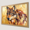 Wolf Face Art Poster for Boho Chic Decor