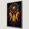 Yellow and Pink Dreamcatcher Canvas Print Boho Decor
