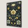 Yellow Peony and Daisy Painting Canvas Print Art