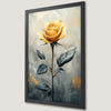 Yellow Rose Floral Art Poster - Vintage Charm for Your Walls