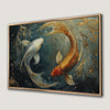 Yin Yang Koi Fish Underwater Canvas Print Art