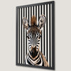 Zebra Stripe Art Poster - Modern Black and White Wall Decor