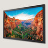 Zion Canyon Sunset Art Poster | Red Rock Wall Decor